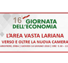 XVI GIORNATA DELL’ECONOMIA – 14 GIUGNO 2018, ORE 9.30, LARIOFIERE – ERBA